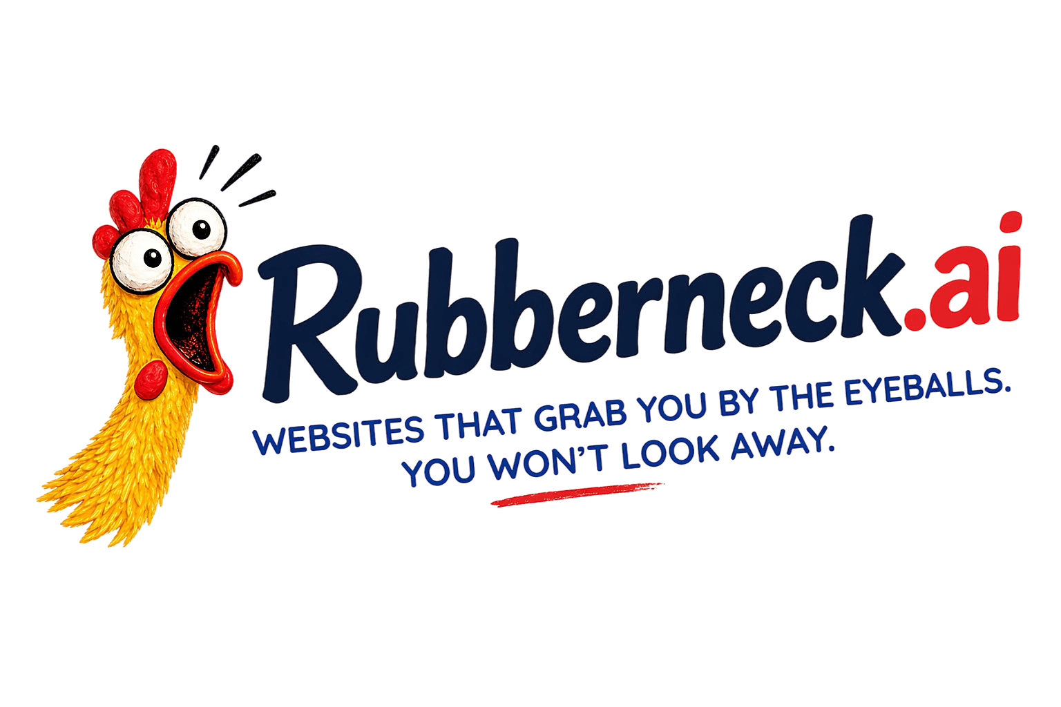 Rubberneck.ai — Websites that grab you by the eyeballs. You won't look away.