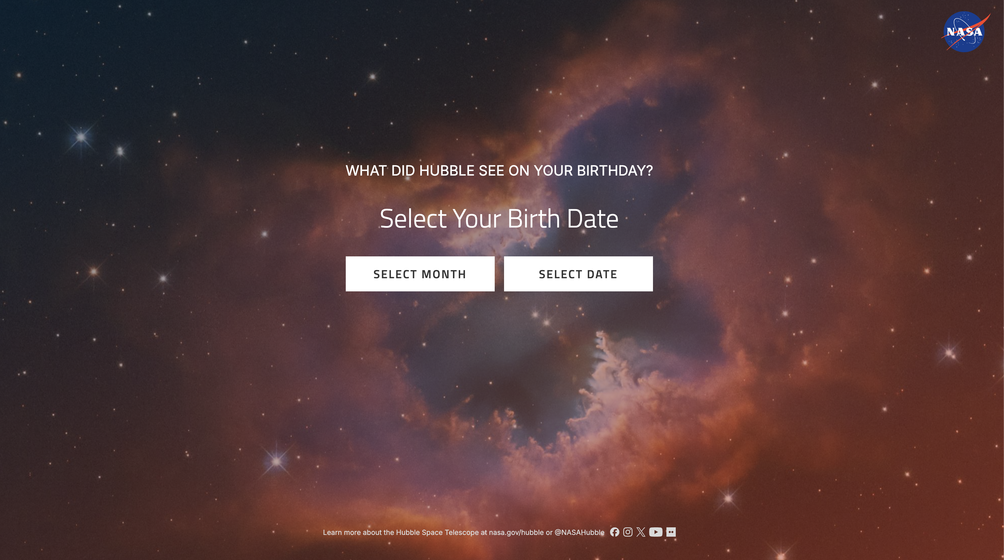 What Did Hubble See on Your Birthday?