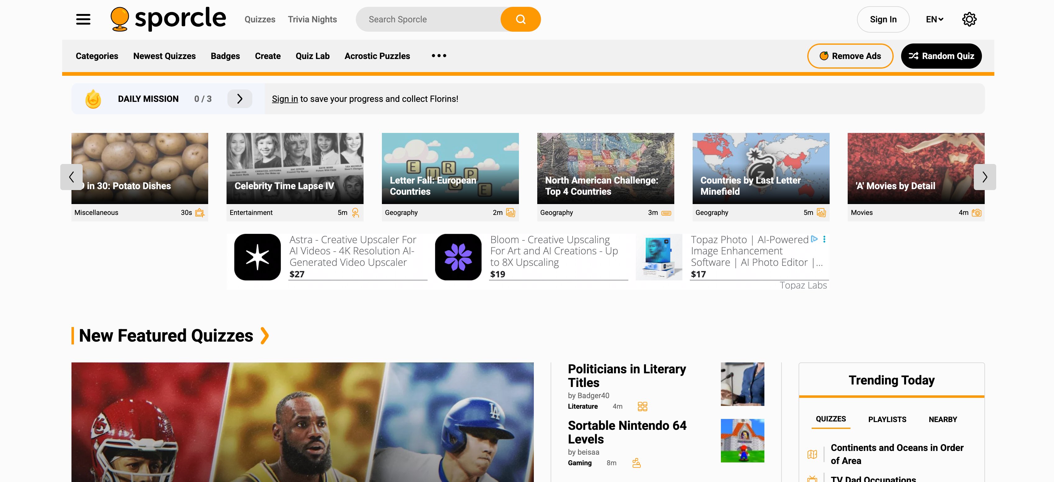 Sporcle