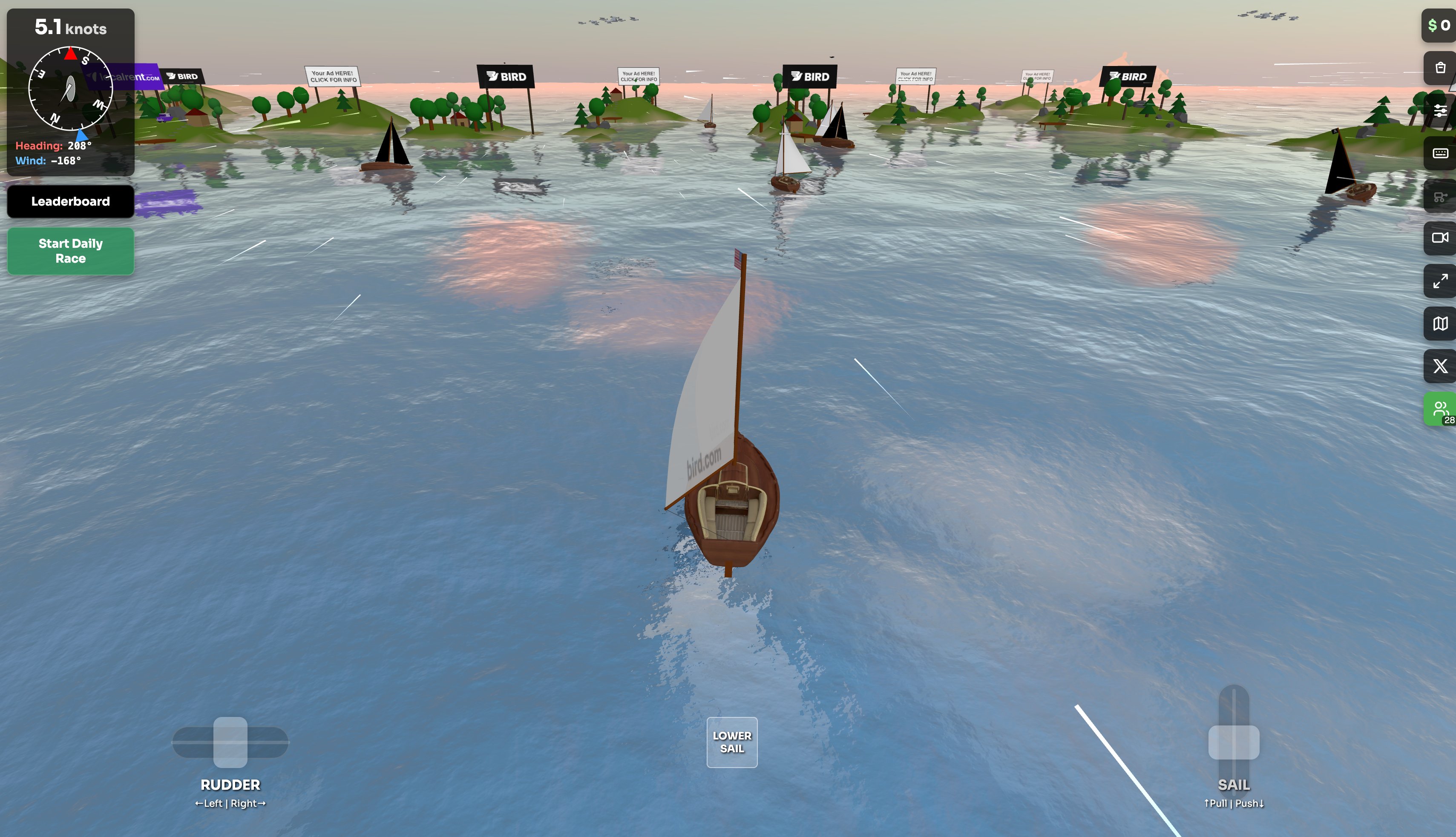 Screenshot of VibeSail