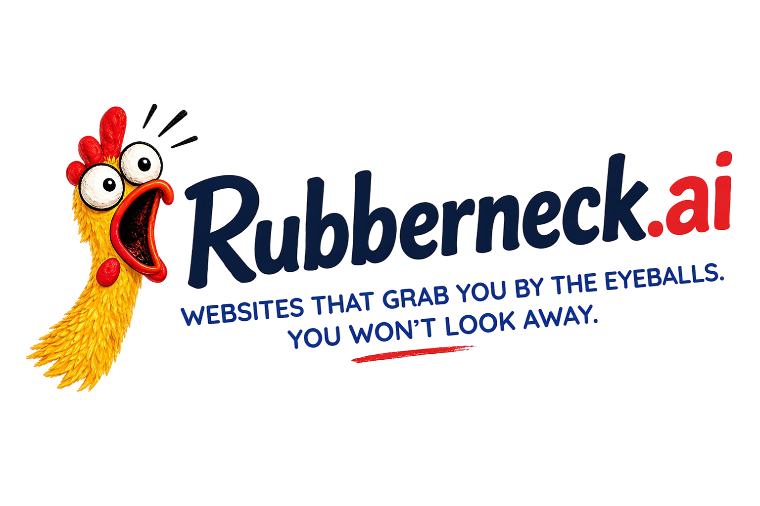 Rubberneck.ai — Websites that grab you by the eyeballs. You won't look away.